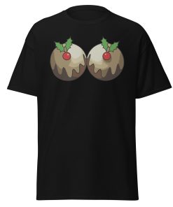 Christmas T-shirt with Christmas Puddings Funny Festive T-shirt