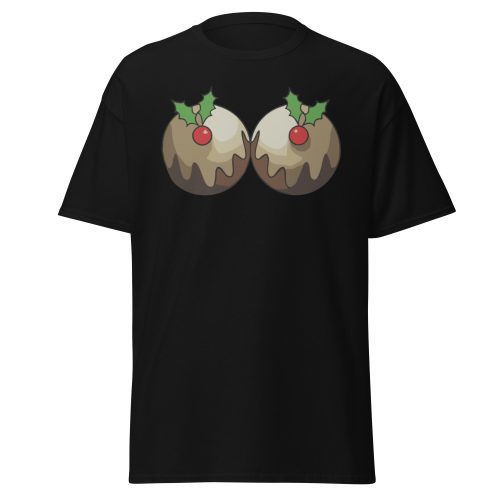 Christmas T-shirt with Christmas Puddings Funny Festive T-shirt