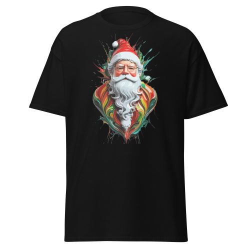 Santa Claus Splash Paint T-shirt Father Christmas T-shirt