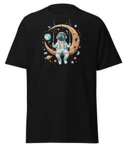 Astronaut on a Swing Swinging from the Moon T-shirt