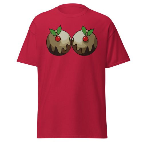 Christmas T-shirt with Christmas Puddings Funny Festive T-shirt