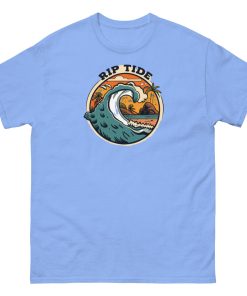 Rip Tide T-shirt Design Surfing Big Wave Beach T-shirt