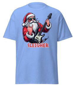 Rock Santa Sleigher T-shirt Design – Rock Music Father Christmas Guitar T-shirt