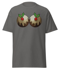 Christmas T-shirt with Christmas Puddings Funny Festive T-shirt