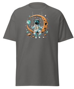 Astronaut on a Swing Swinging from the Moon T-shirt