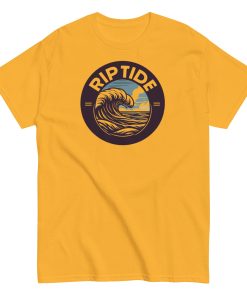 Rip Tide Men’s T-shirt Surfing Wave T-shirt Design