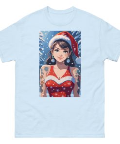 Christmas T-shirt – Anime Girl in Festive Christmas t-shirt
