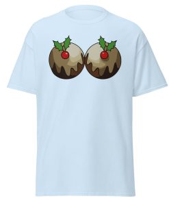 Christmas T-shirt with Christmas Puddings Funny Festive T-shirt