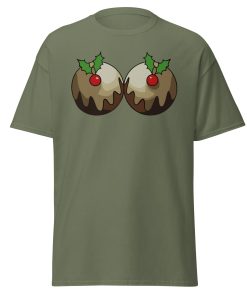 Christmas T-shirt with Christmas Puddings Funny Festive T-shirt