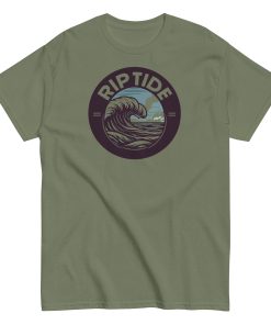 Rip Tide Men’s T-shirt Surfing Wave T-shirt Design