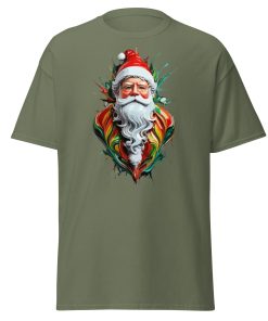 Santa Claus Splash Paint T-shirt Father Christmas T-shirt