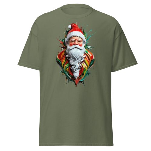 Santa Claus Splash Paint T-shirt Father Christmas T-shirt