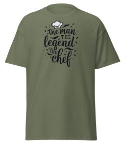 The Man The Legend The Chef T-shirt for Men Who Cook and Bake