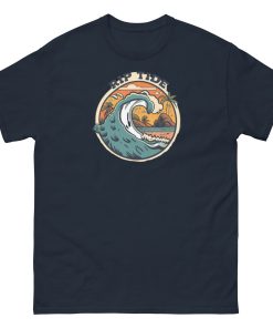 Rip Tide T-shirt Design Surfing Big Wave Beach T-shirt