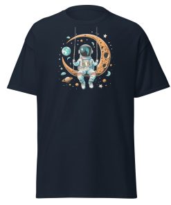 Astronaut on a Swing Swinging from the Moon T-shirt