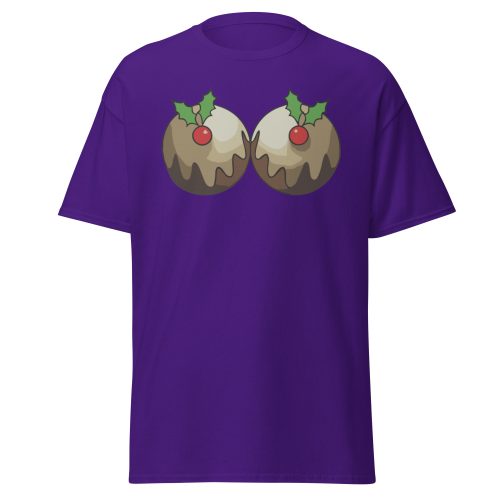 Christmas T-shirt with Christmas Puddings Funny Festive T-shirt