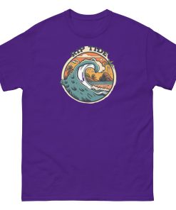 Rip Tide T-shirt Design Surfing Big Wave Beach T-shirt