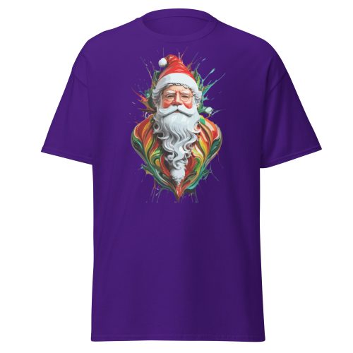 Santa Claus Splash Paint T-shirt Father Christmas T-shirt