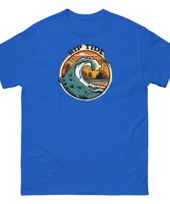 Rip Tide T-shirt Design Surfing Big Wave Beach T-shirt