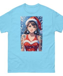 Christmas T-shirt – Anime Girl in Festive Christmas t-shirt
