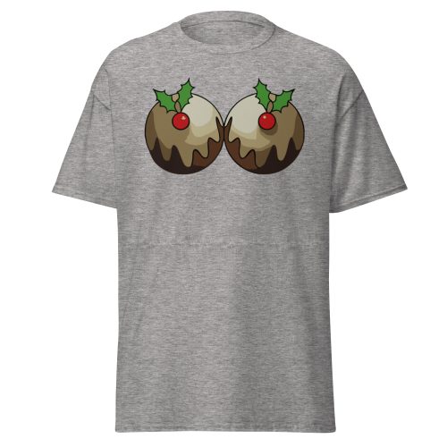 Christmas T-shirt with Christmas Puddings Funny Festive T-shirt