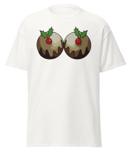 Christmas T-shirt with Christmas Puddings Funny Festive T-shirt