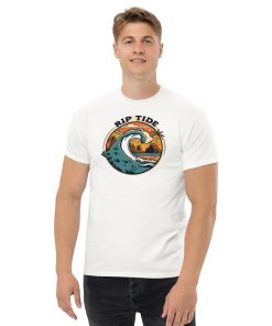 Rip Tide T-shirt Design Surfing Big Wave Beach T-shirt