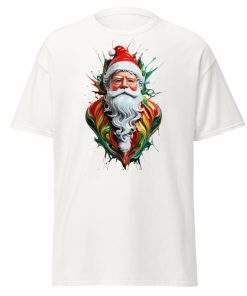 Santa Claus Splash Paint T-shirt Father Christmas T-shirt