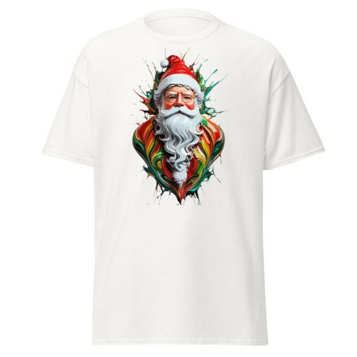 Santa Claus Splash Paint T-shirt Father Christmas T-shirt