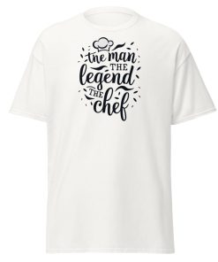 The Man The Legend The Chef T-shirt for Men Who Cook and Bake