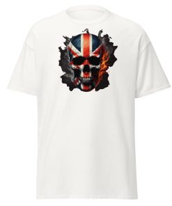 Skull Union Jack T-shirt Design