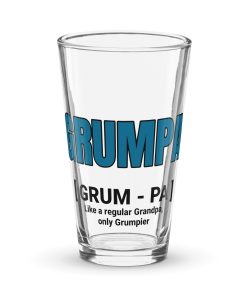 GRUM-PA Pint Glass – Gift for Grumpy Grandpas Birthday Present