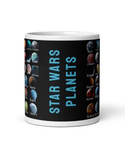 Space Wars Planets Guide Mug Gift for Space Wars Fans
