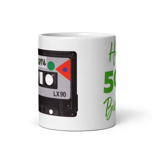 Happy 50th Birthday Mug Best of 1974 Cassette Tape Mug Gift