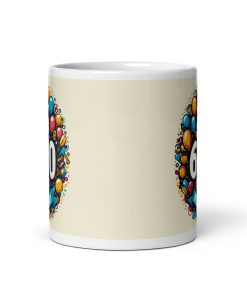 60th Birthday Gift Mug – Happy 60th Birthday Mug Beer & Balloons