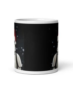 Stormtrooper in a Christmas Santa Hat Mug Space Wars Christmas Mug