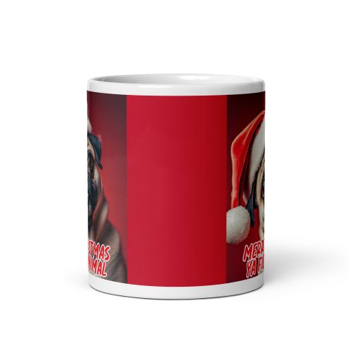 Merry Christmas Ya Filthy Animal Pug Mug – Santa Pug on a Mug