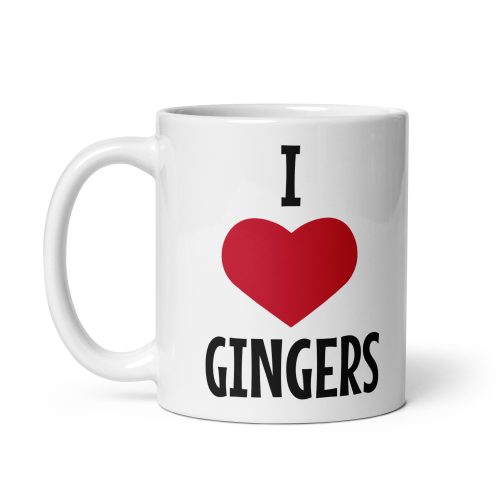 I Heart Gingers – Gift Mug For People Who Love Gingers