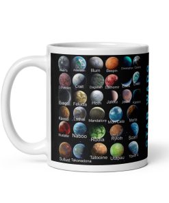 Space Wars Planets Guide Mug Gift for Space Wars Fans