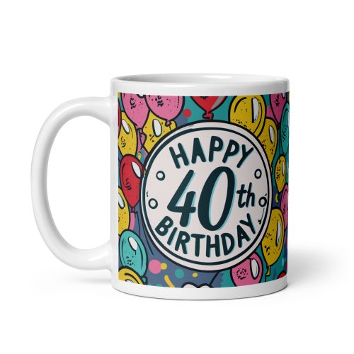 Happy 40th Birthday Gift Mug – 40th Birthday Mug