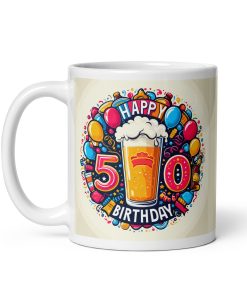 Happy 50th Birthday Mug Present Gift Mug for 50th Birthday