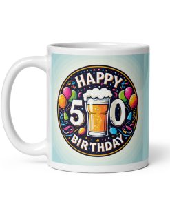 Happy 50th Birthday Gift Mug Present for 50th Birthday Party Mug