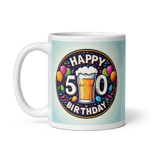 Happy 50th Birthday Gift Mug Present for 50th Birthday Party Mug