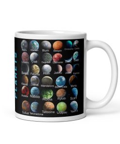 Space Wars Planets Guide Mug Gift for Space Wars Fans