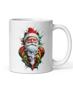 Santa Claus Splash Paint Mug Father Christmas Mug