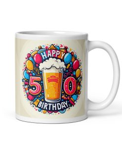 Happy 50th Birthday Mug Present Gift Mug for 50th Birthday