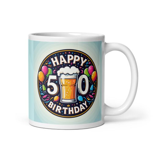 Happy 50th Birthday Gift Mug Present for 50th Birthday Party Mug