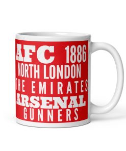 Arsenal Mug 1886 AFC Gunners North London Emirates Mug