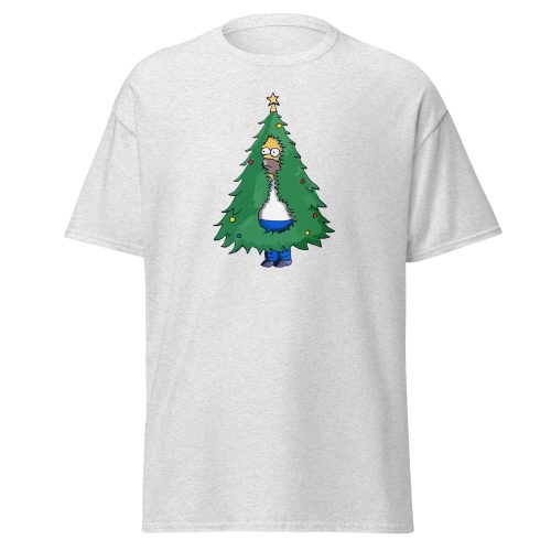Homer Christmas Tree T-shirt Homer Simpson Backing into Christmas Tree