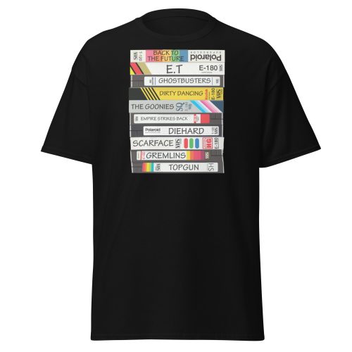 1980’s Movies VHS Cassettes T-shirt 80’s